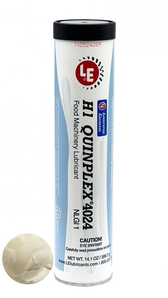 pics/lubrication-engineers-inc/QUINPLEX 4024 H1/quinplex-4024-h1-food-machinery-lubricant-nlgi-1-color-white-cartridge-400g-ol.jpg